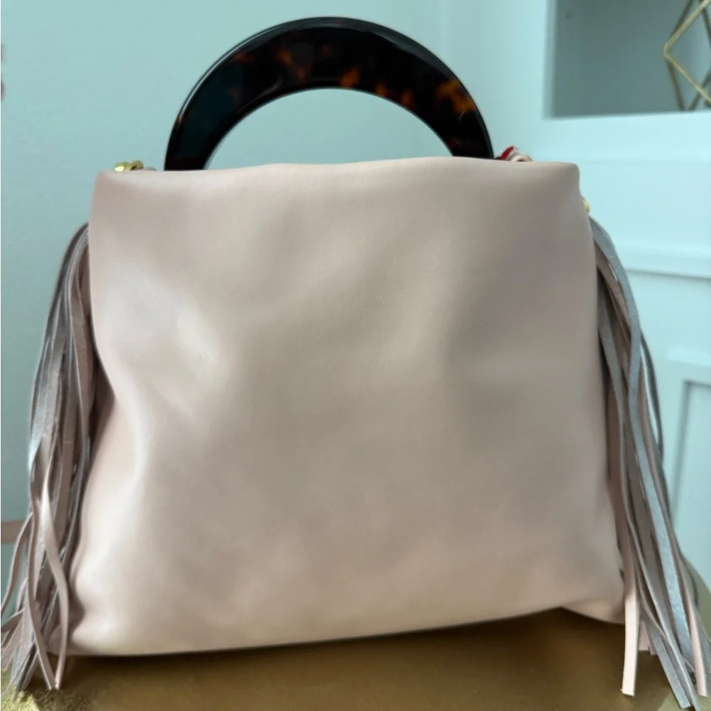 Marni Blush Pink Shoulder Bag with Tortoise Handle BNWT, retails for $1795 - Picture 2 of 8